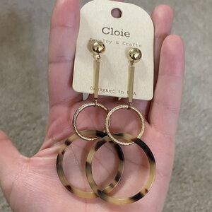 Cloie Double Hoop Dangle Earrings